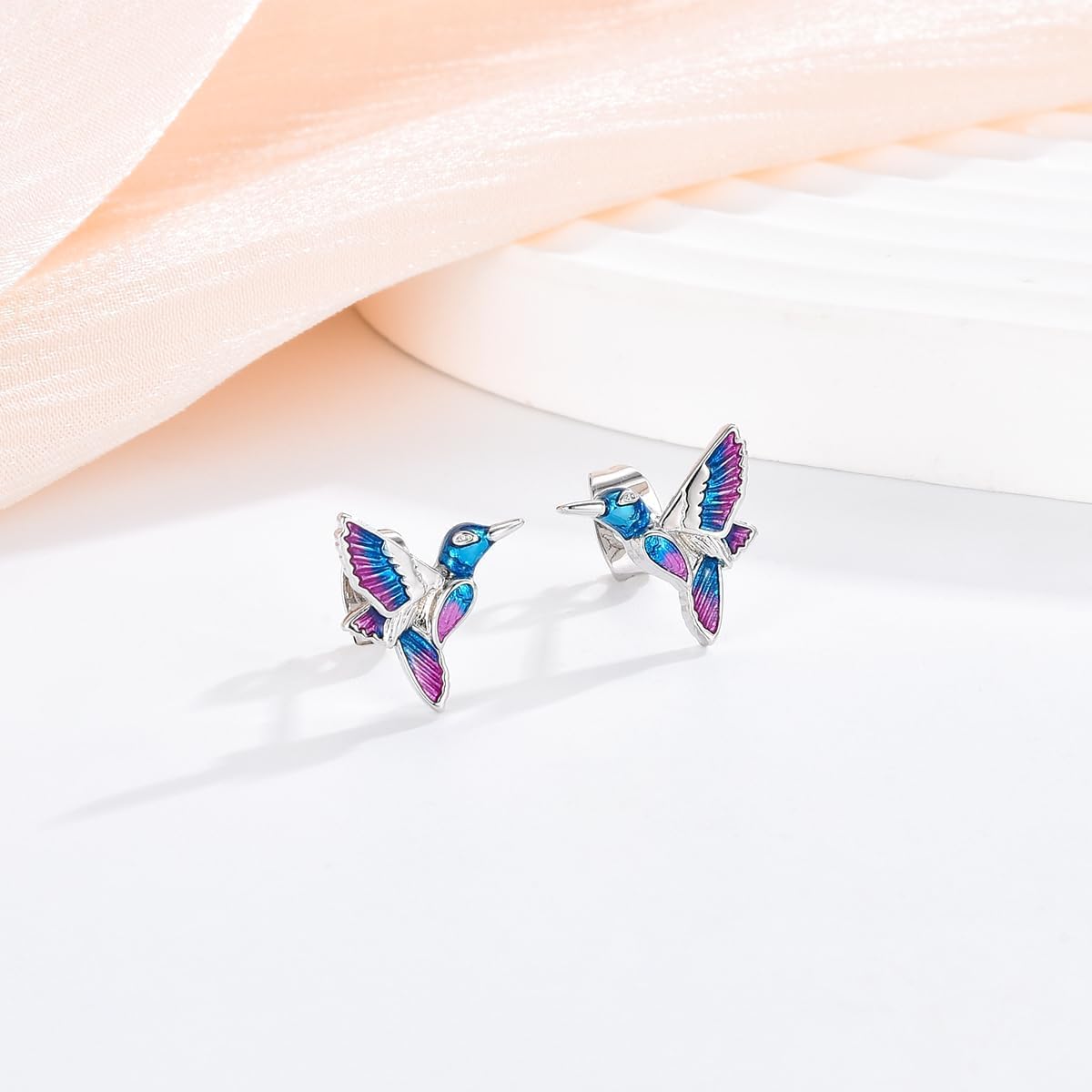 GULICX Hummingbird Gifts for Women, Hummingbird Earrings Jewelry Decor, Christmas Birthday Gifts for Her Women Girls Friends with Card - Image 2