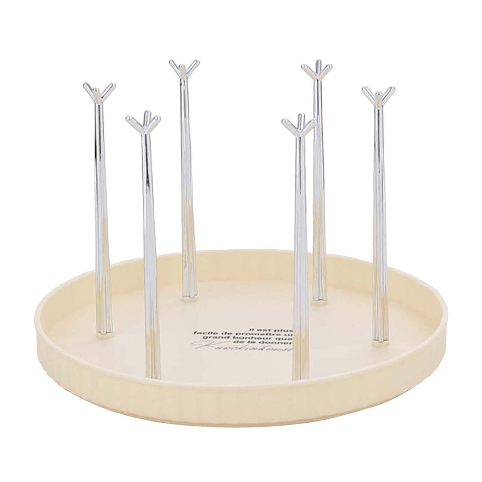 Coffee Mug Holder Home Storage Mug Hooks Removable for Bathroom Kitchen Beige-image-40