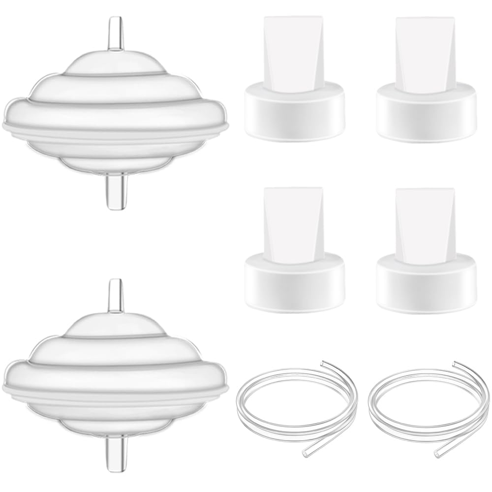 Backflow Protector 2PCS Tubing 2PCS and Duckbill Valves 4PCS Replacement Pump Part Compatible with Spectra S1S2 9 Plus, Not Original Spectra Pump