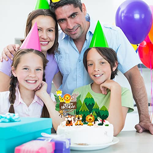 13 Stuks Jungle Dieren Cake, Safari Dieren Cake Decoratie, Taartdecoraties dierentuin, Jungle Party DierTaart Decoratie… - Image 8