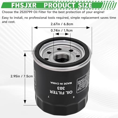 Image of 2520799 Oil Filter 3084963 for Polaris Sportsman 400 450 500 570 850 Ranger Scrambler 850 1000 XP Magnum 325 330 425 500, Xplorer 400 500, Xpedition 325 425, Hawkeye 300 400