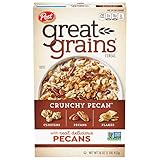 Great Grains Crunchy Pecan Cereal, Heart Healthy Cereal with Crunchy Pecans and Granola Clusters, Non-GMO Project Verified, 16 OZ Box