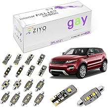 ZIYO LED Interior Light Kit for Land Rover Range Rover Evoque 2011-2016 Dome Light Bulbs Replacement Package, 6000K Xenon White LED Lights Accessories Upgrade 12 Bulbs