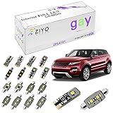 ZIYO ZPL4121 - (12 Bulbs) LED Interior Light Kit Replacement for Land Rover Range Rover Evoque 2011-2016, 6000K Xenon White Dome Light Bulbs Upgrade