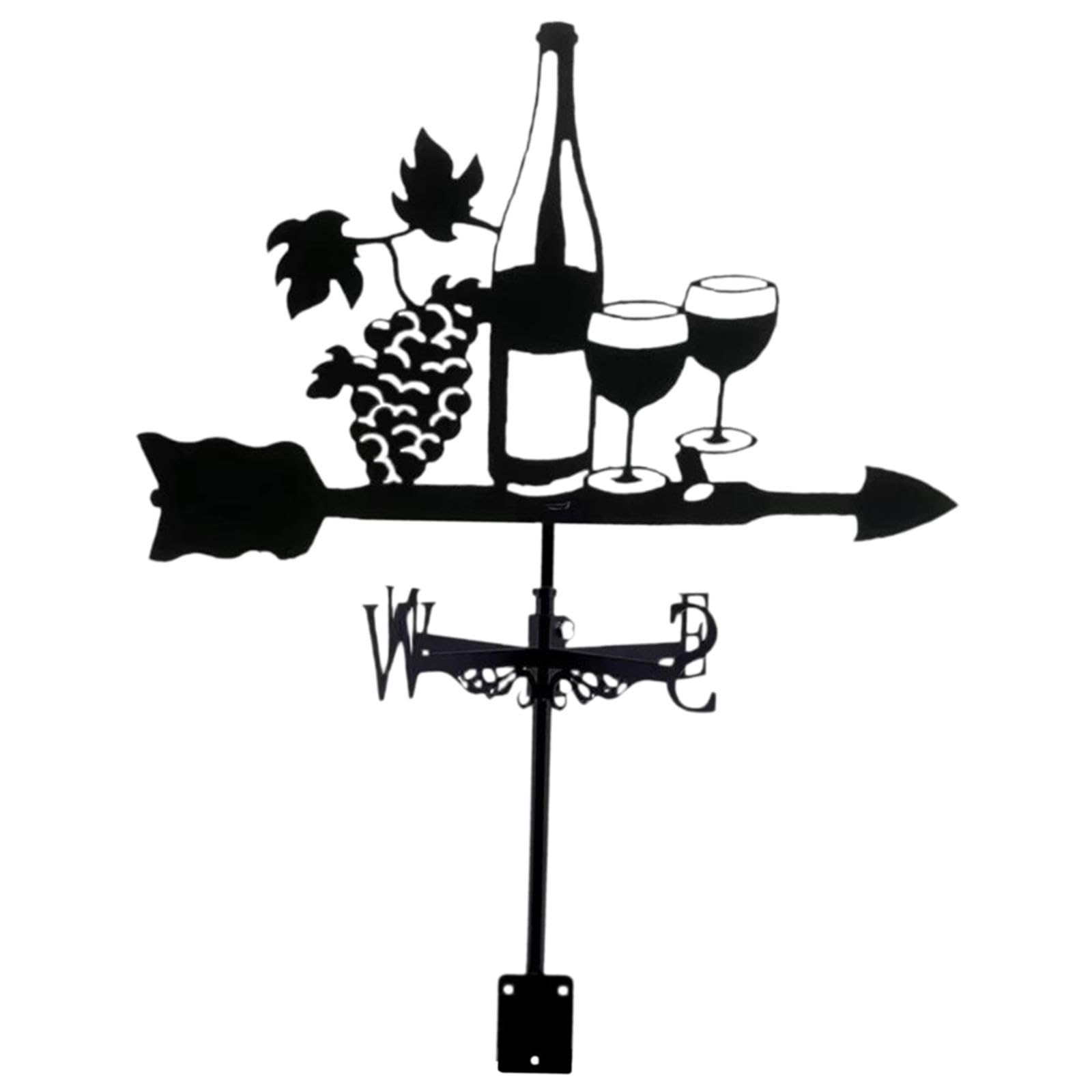 LOOM TREE® Weather Vane Mount Wind Direction Indicator Gazebo Coop Yard Metal Wind Vane with Cups 34Cm | Yard, Garden & Outdoor Living | Garden Decor | Weathervanes-image-6