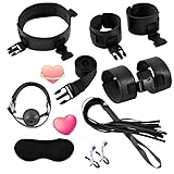 BDSM Handschelle Acht StüCk Schwarzer Schwamm Verstellbares Festes TrainingsgeräT Set, Bringt EIN Wunderbares Erlebnis Zum Leben Von Paaren, Paargeschenk