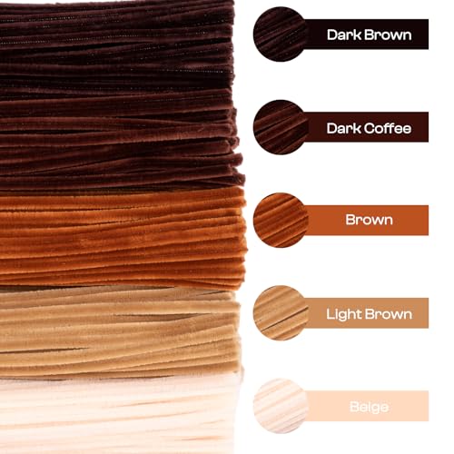 Tiges chenilles marron Caydo sans perte de poils pour ateliers propres - 4