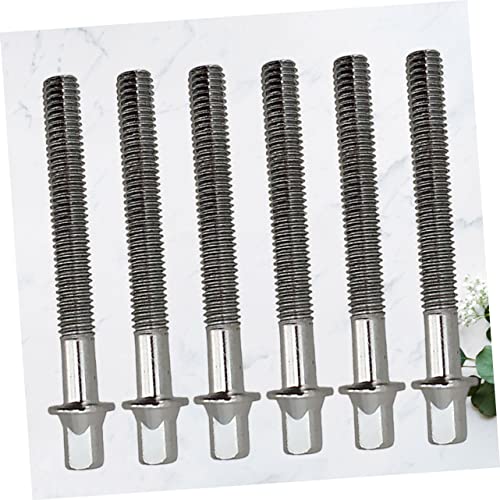 6Pcs Drum Lug Mounting Screws con Arandelas Plata Duraderas para Accesorios de Redoblante Ligero y Fácil de Usar Esencial para Mantenimiento de Batería miniatura 2