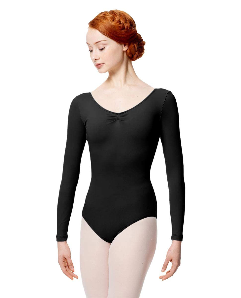Camiseta de ballet para mujer/body/Leotard Samantha manga larga