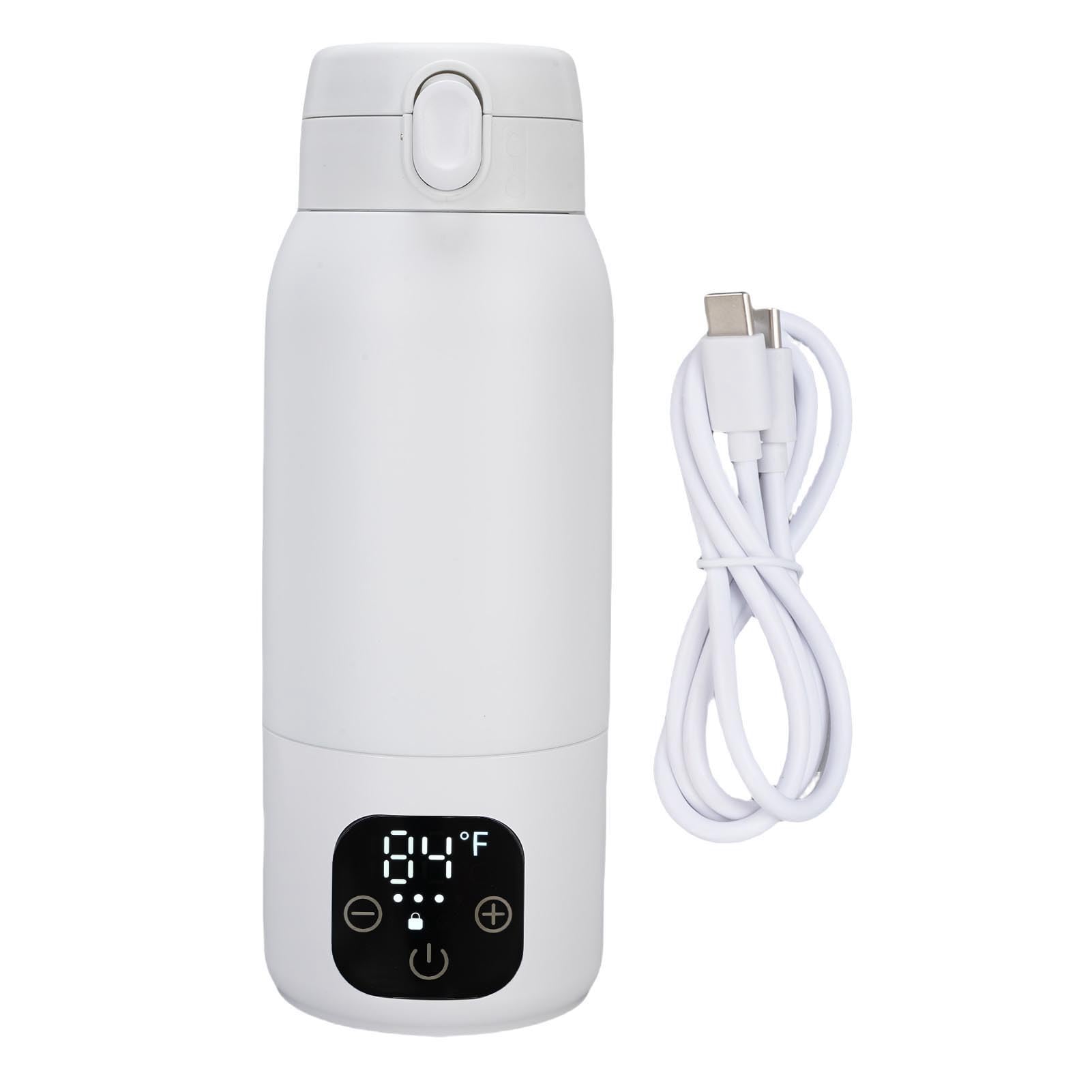 Pissente Podróżny Czajnik Elektryczny Bezprzewodowy Przenośny Podgrzewacz Wody 500 Ml USB Szybkie Podgrzewanie Stal Nierdzewna 316 z regulowaną temperaturą do Herbaty Kawy Mleka