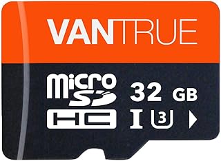 Vantrue 32GB Memory Card microSD UHS-I U3 High Speed Transfer Monitoring SD Card with Adapter for Dash Cams, Body Cams, Action Camera, Surveillance & Security Cams
