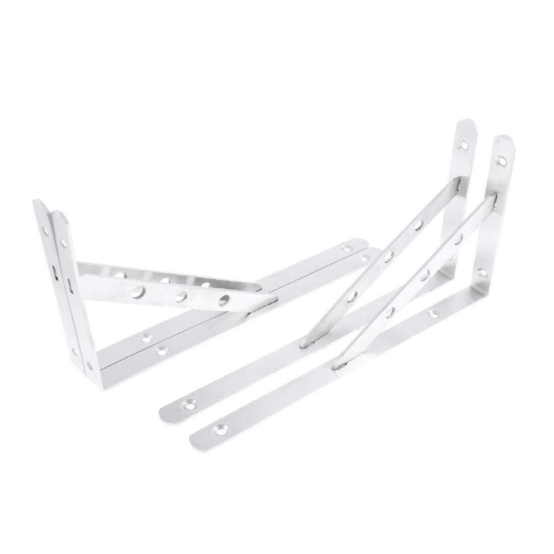 New Lon0167 Supporto per In primo piano mensole efficacia affidabile per scaffali in acciaio inossidabile a forma di L' 4 pezzi 30cmx16cm(id:8de af 0d 9da)