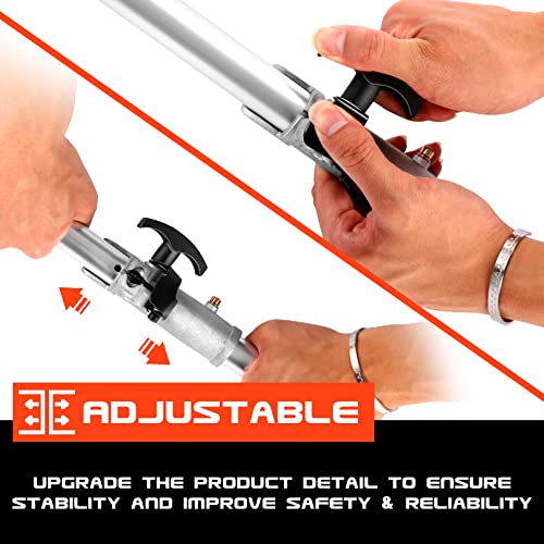 Coocheer 58Cc Gas Pole Saw 2-Cycle Powerful Pole Chain Saw 11.5Inch Guide Bar Extendable Long Reach To 15Ft Gas Powered Pole Saws For Tree Trimming, Red, Upgrade #TOP7