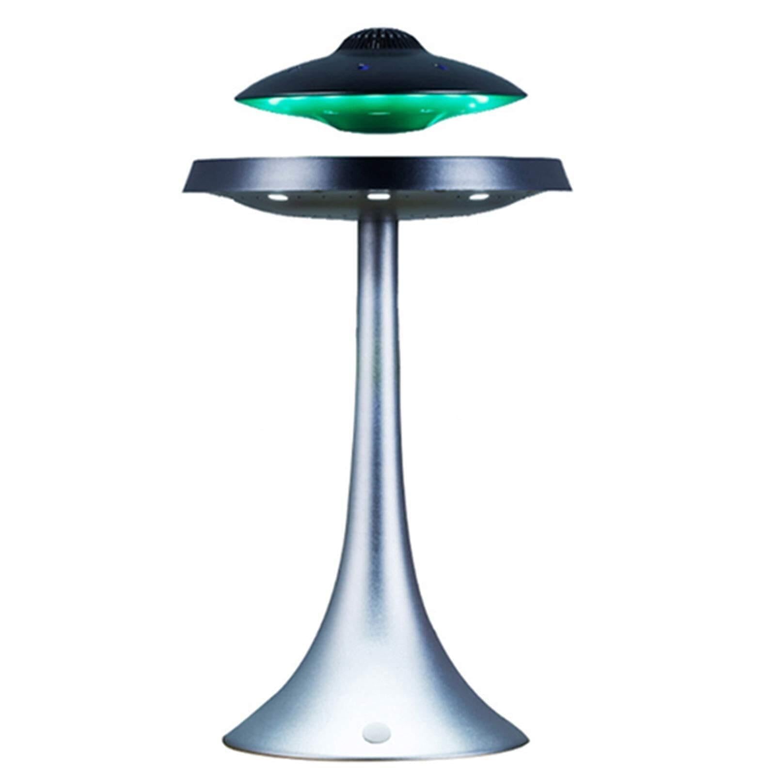 Altoparlante a levitazione magnetica, altoparlante Bluetooth UFO con ricarica wireless, altoparlante Bluetooth con lampada a LED con suono stereo da 5 W, rotazione a 360°, per la casa