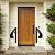 SCIEO Black Single Step Handrails, Wall Mounted Metal Wrought Iron Short Hand Rail Railing, Fits 1 or 2 Steps Stairs Ideal for Garage, Patio or Front Door Porch Steps Application