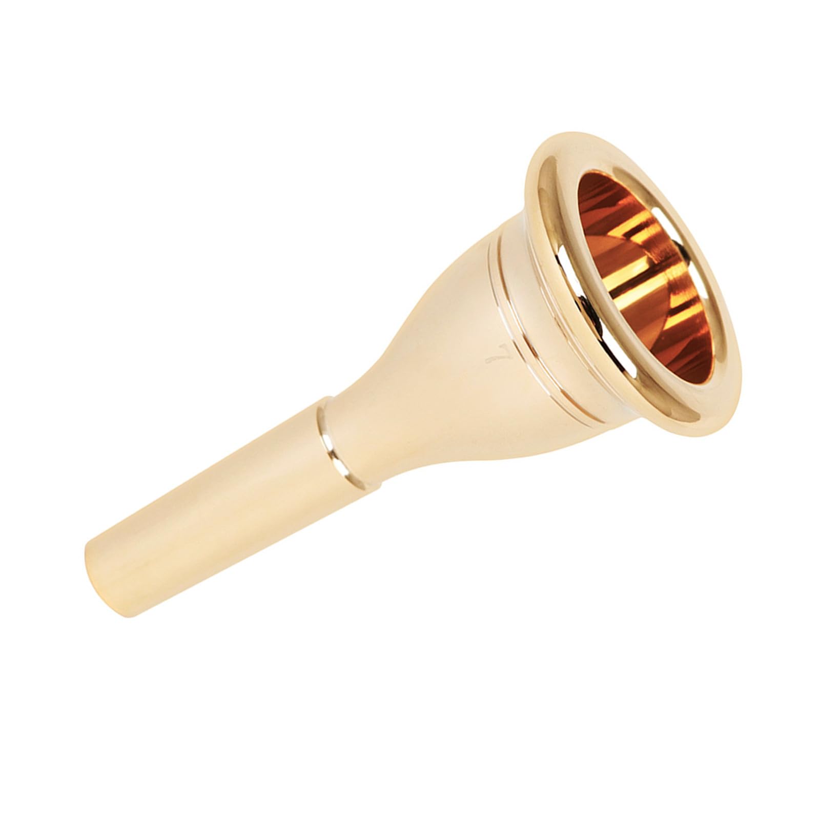 Tuba Mundstück 13,3mm Messing Zubehör für Instrumente, Goldfarben