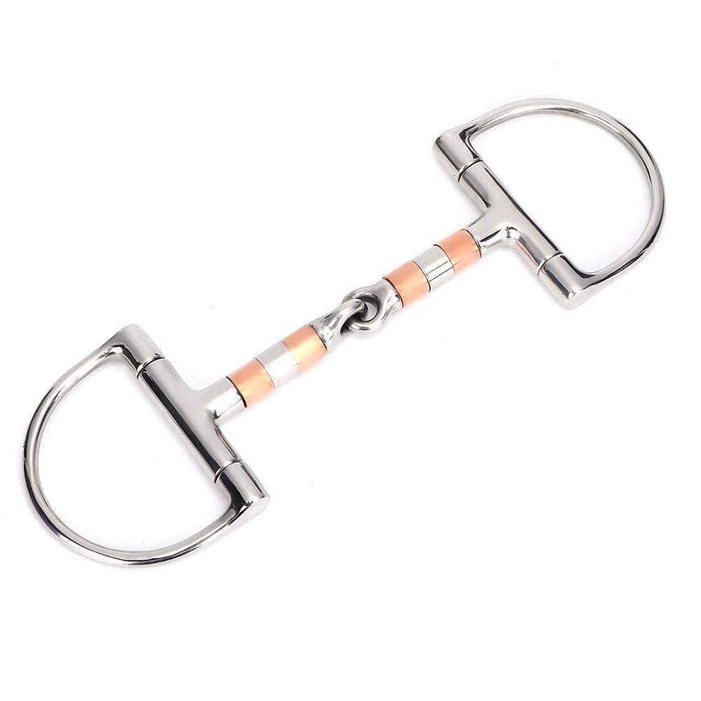 Anneau de Cheval Filet en Acier Inoxydable Cheval à mâcher Lien français Épaisseur de l'anneau en Vrac Mèche à Mors lâche avec Rouleau en cuivre et en Acier Inoxydable pour