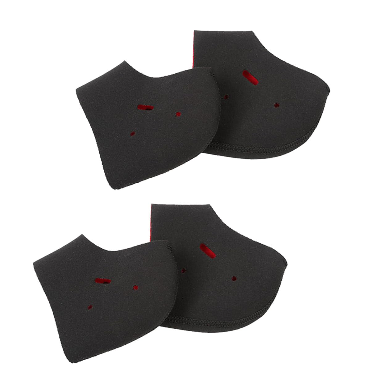 FOMIYES 3sets Heel Socks for Cracked Heels Heel Anti-Cracking Socks with Holes Heat Socks for Ankle Comfort Fit Black 2pairs*3