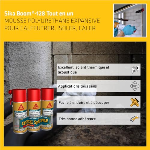 Enduit de rebouchage lissage Sika et mousse polyuréthane expansive multi-usage - 7