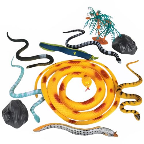Rhode Island Novelty 12PC Snake MESH Bag Play Set