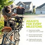 Kid's Bike Seat Rear with Adjustable Headrest, Rear Child Bike Seat with Foot Pedals Back Rest Handrail.Child Carrier Bike Chair for Bicycle Designed for Children Aged 18 Month to 8 Years Old