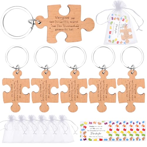 Zidoley Set di 6 regali per insegnanti di scuola materna, regalo di ringraziamento per insegnanti di scuola materna, regalo di addio, include biglietto di ringraziamento