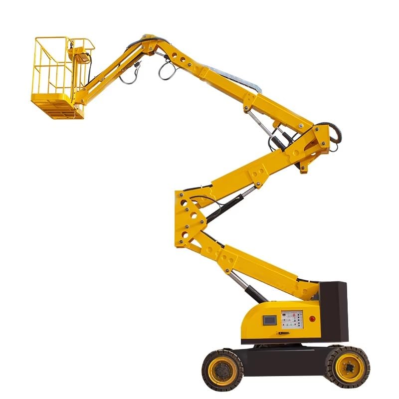 Carretilla elevadora sobre orugas, brazo de pluma, elevador todo terreno, grúa articulada, elevación a control remoto, grúa telescópica plegable