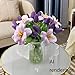 ALIERSA Artificial Flowers 10 Heads Mini Real Touch Artificial Tulip for Home Wedding Party Centerpiece Decoration (Dark Purple)