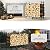 NANANARDOSO 4ft Firewood Rack Outdoor Fire wood Holder for Fireplace Wood Storage, Bottom Widening, Heavy Duty Fire Log Stacker Stand for Indoor Fireplace Metal Lumber Storage Carrier Organizer