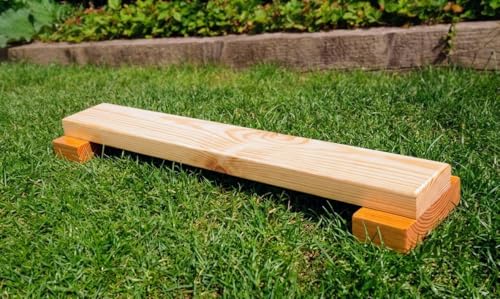 Image of Solid Wood Shena Push Up Board & Stand | Anti-Slip Pushup Base for Calisthenics & Pehlwani (Standard Size)