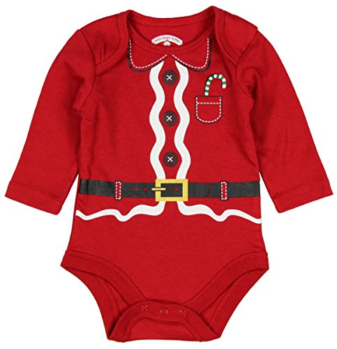 Topsville, Inc. Assorted Santa Reindeer Baby Boys and Girls Christmas Bodysuit Dress Up Outfit