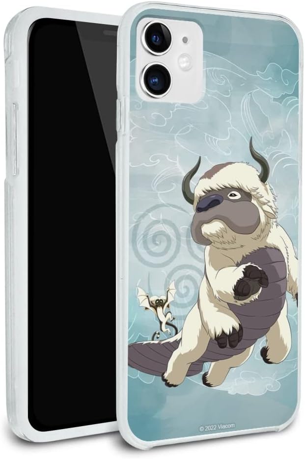 Avatar The Last Airbender Appa & Momo Protective Slim Fit Hybrid Rubber Bumper Case Fits Apple iPhone 8, 8 Plus, X, 11, 11 Pro,11 Pro Max, 12, 12 Pro