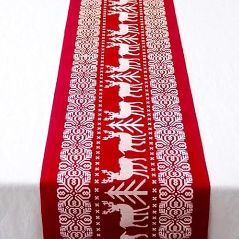 Zemolo Christmas Table Runner for Festive Occasions Cover