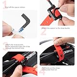 ROCKBROS Bicycle Helmet Mirror Bike Mirrors Cycling Rear View Mirror for Helmet 360° Adjustable Shatterproof Safety Mirrors for Mountain Road Bike Scooter Motorcycle Approx. 38g - Image 6