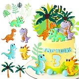 Picture of LaVenty Dinosaur Rex Three Cake Topper Four Rex 4th Birthday Decoration Two Rex Cake Topper Dino Birthday Decoration Roar Dinosaur Cake Decoration