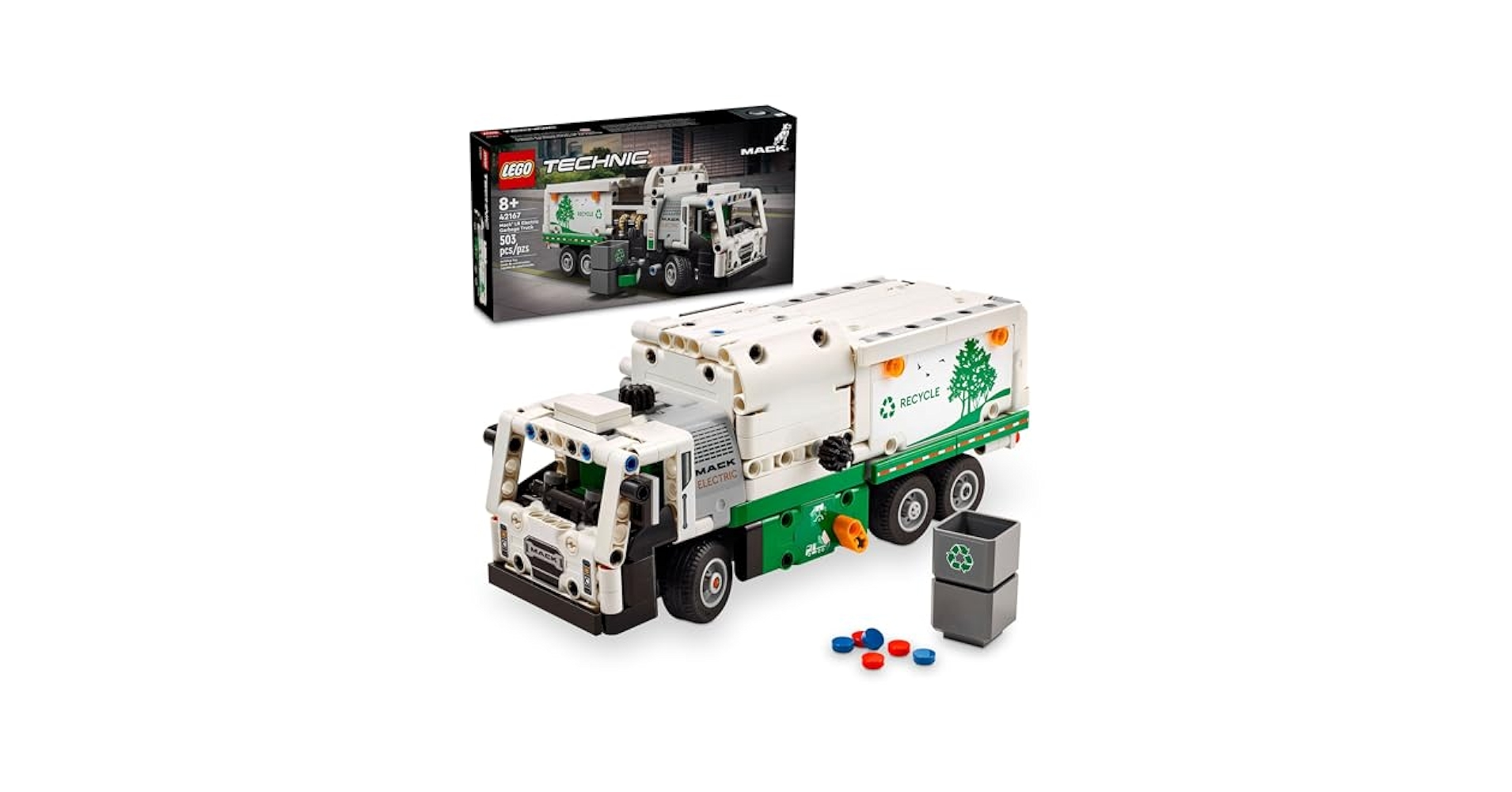 Amazon.com: LEGO Technic Mack LR Electric Garbage Truck Toy