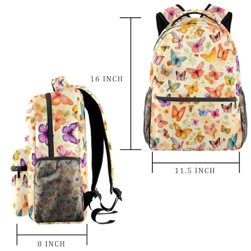Mochila escolar vintage de mármol pastel impermeable con compartimento para laptop 2