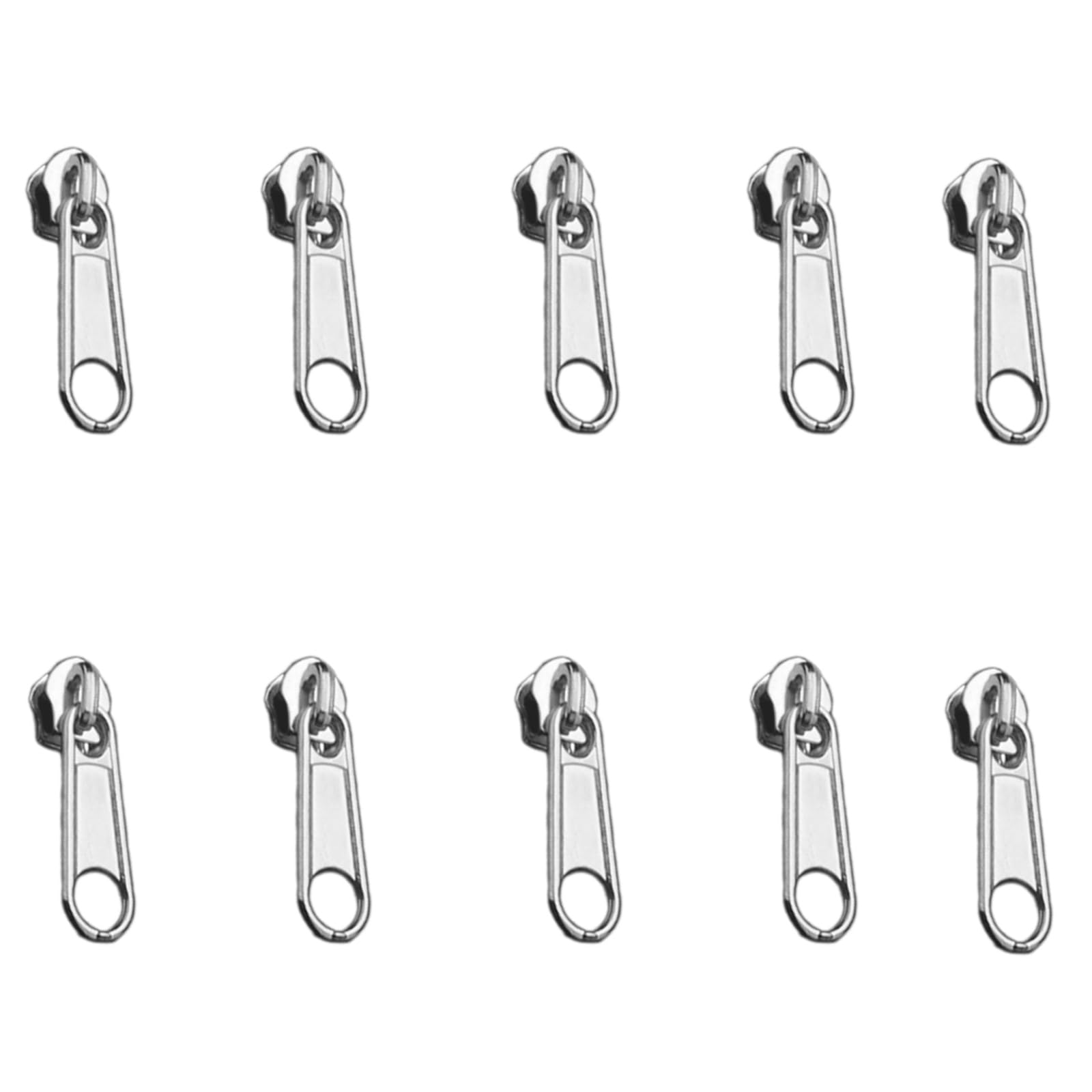 Elnwnnkc C Elnwnnk 10 Pcs Single/Double Side Zippers Pullers 3#5# Zippers Slider Pulls For Lothes Jeans Luggage