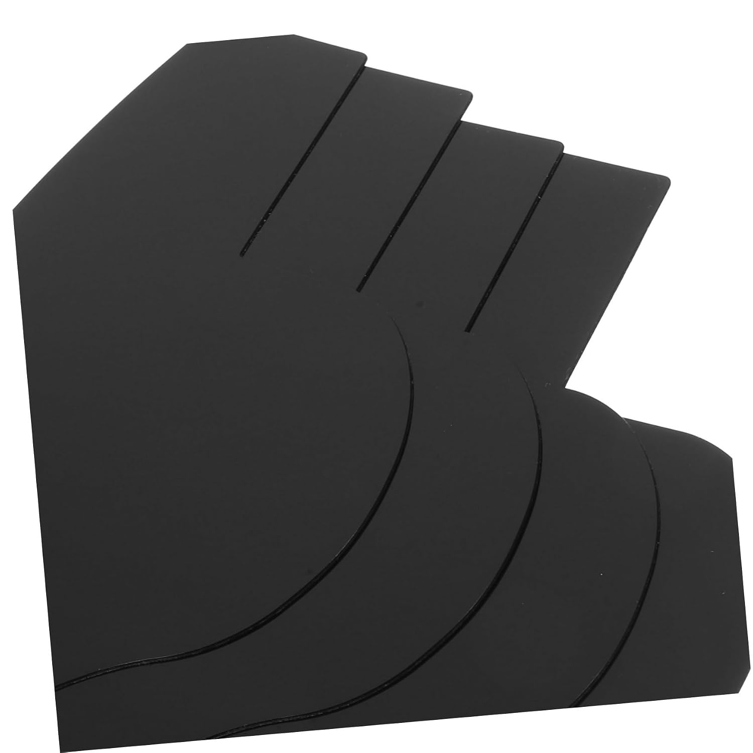 4pcs Hairline Shaping Template Durable Beard Shaper for Men Hairline Guide and Beard Styling Tool Multipurpose Design for Barbershop and Home Use