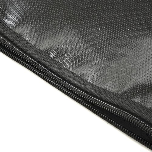 Rehoetom Bolsa de documentos resistente al fuego para papeles importantes, pasaportes, contratos, exterior impermeable, resistente al calor hasta 700 °C, bolsa de seguridad de tela de vidrio de sílice