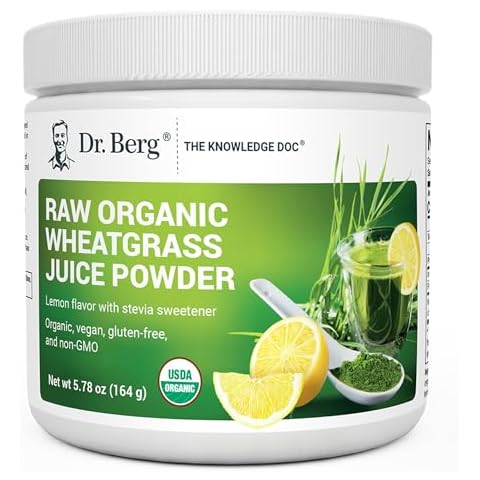 Dr. Berg's Raw Wheatgrass Juice Powder Cover