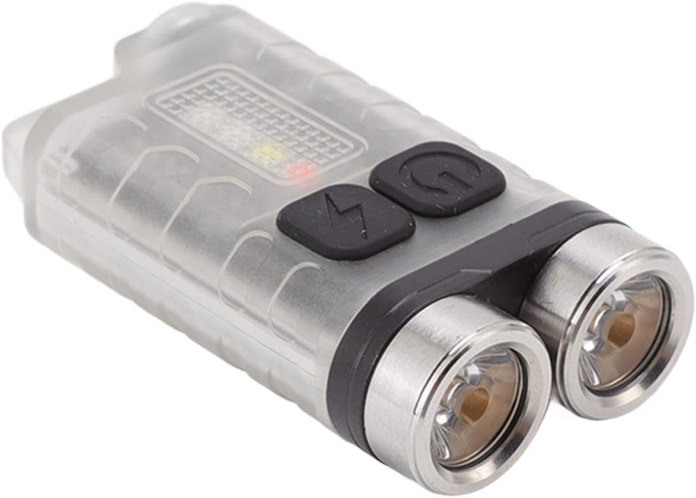 Mini Flashlight, 900 High Lumens Small Portable Powerful EDC Flashlight with Red Blue Light, USB Rechargeable IP65 LED Keychain Flashlights for Outdoor, Tail Magnet