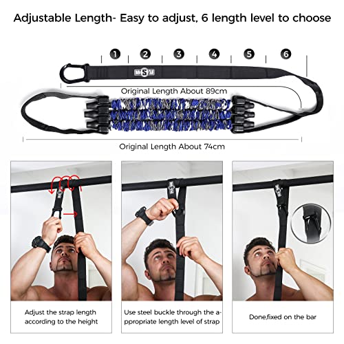 Innstar Pull Up Assist Bands System Adjustable Anti Snap Chin Up Assistance Elastic Resistance Band “Patent Pending” #TOP4