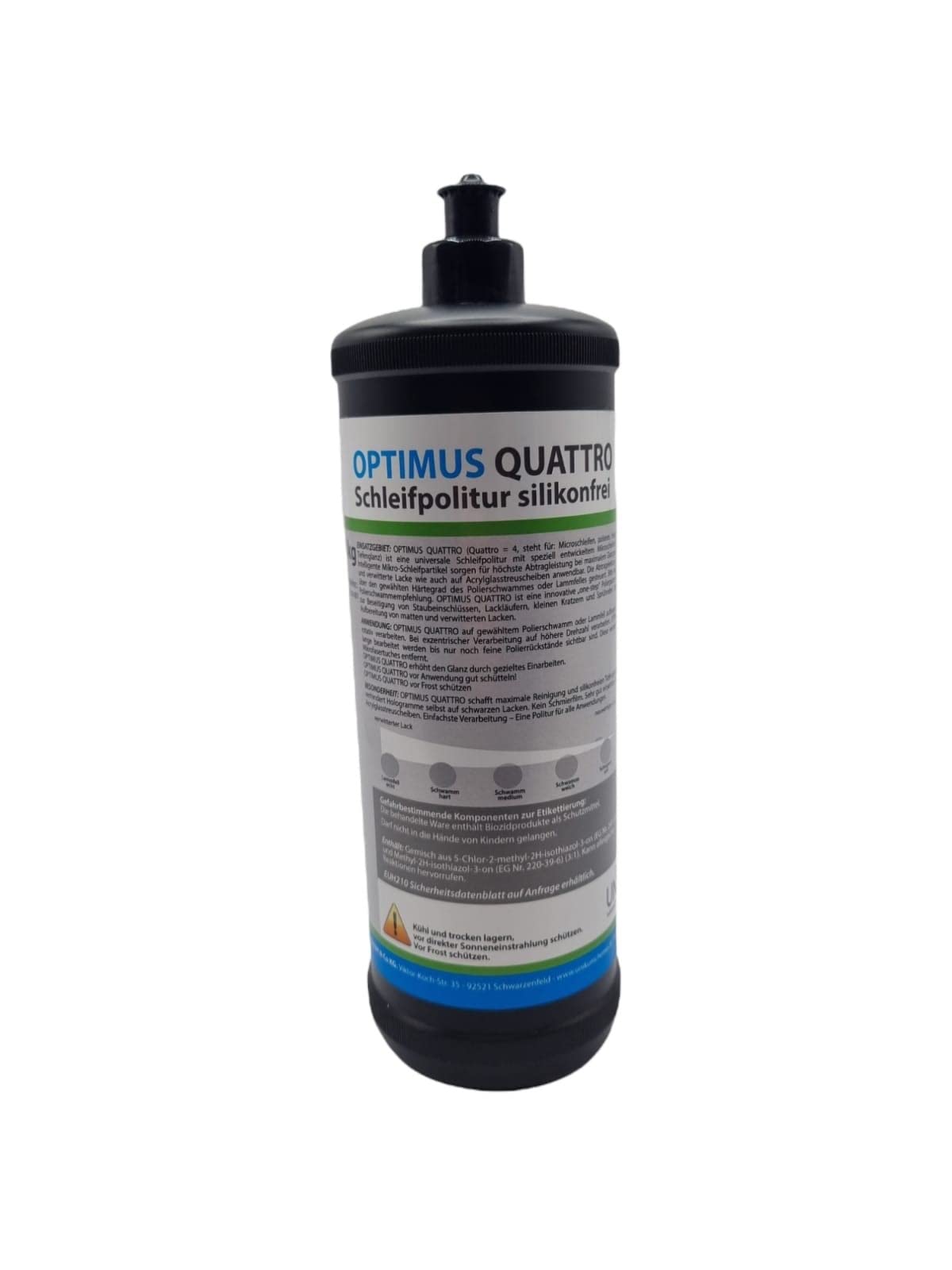 Unikum OPTIMUS QUATTRO Schleifpolitur silikonfrei 1kg NEUER NAME Unikum QUATTRO One Cut Schleifpolitur 1kg