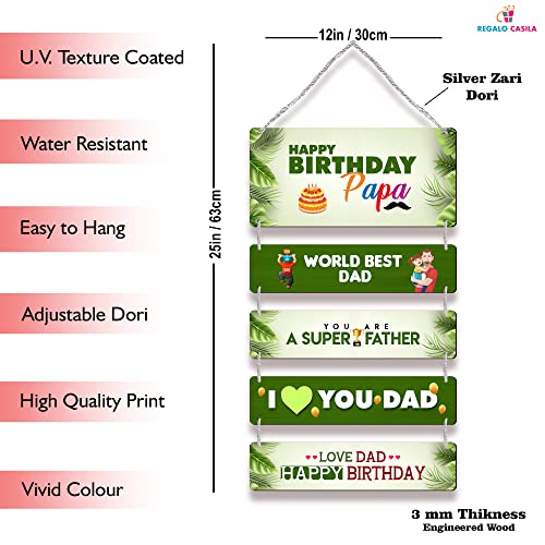Image of Regalo Casila Wall Decoration | Birthday Wishes Quotes | For Father | From Son Daughter | Unique Gifting Ideas | Surprise Dad Gifts | Special Birthday Gifts For Father | UVDADHB0706