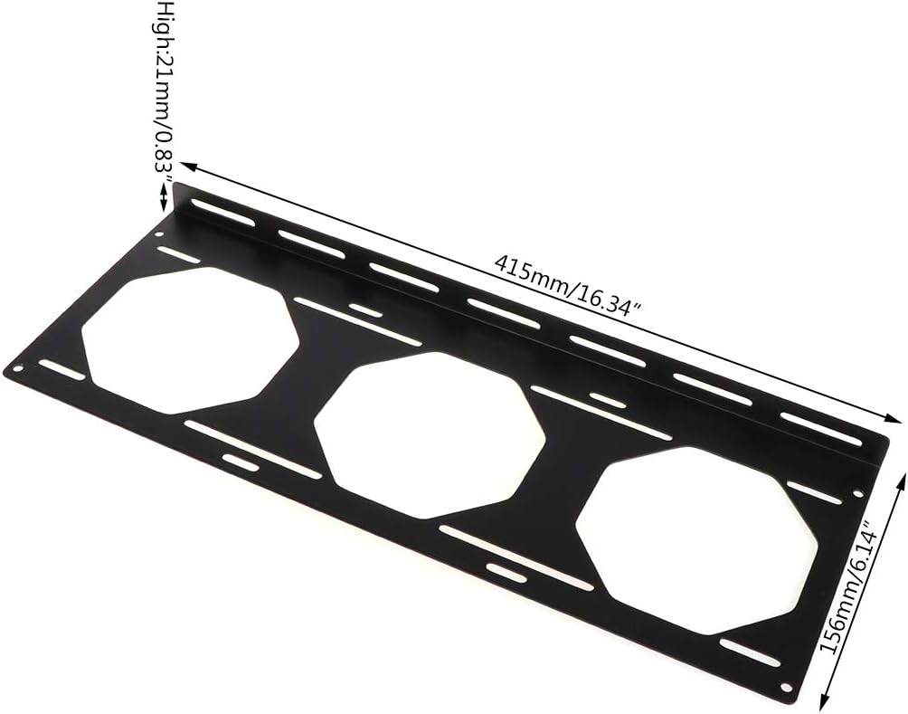 QUQUTWO Fan Bracket 240 Radiator Mounting Bracket Water Cooler for 12/14CM Fan Holder External Computer Case Heatsink Gadget Accessories Black