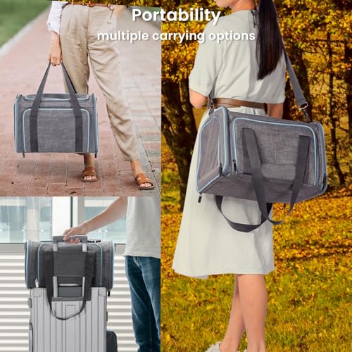 Petsfit Large Double Expandable Cat Carrier for Large Cats and Small Dogs by Petsfit - Image 3