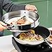 SLOTTET Hybrid 12-Inch Wok with Lid,Nonstick Stainless Steel Woks & Stir-fry pans,Stay-Cool Handle,PFOA Free Cookware,Dishwasher and Oven Safe,Compatible with All Cooktops