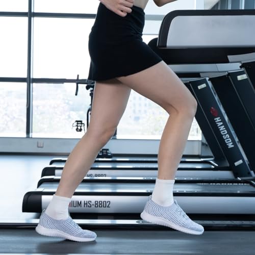 konhill Damen Walkingschuhe Bequemen Leichte Slip On Sneakers Tennisschuhe Freizeitschuhe – Bild 6