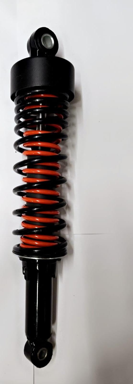 Rear Shock Absorber Compatible with Bajaj Platina | Black & Orange Dual Spring Rear Suspension | Motorcycle Rear Shocker Replacement Part | Set of 2 for Everyday Use-image-44